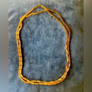 Costume jewelry-Gold necklace-Long length